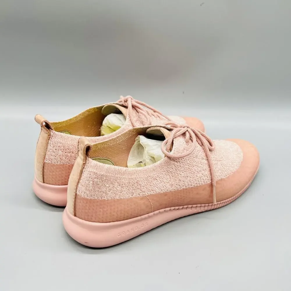 Cole Haan Shoes Womens 8 Pink Knit 2.ZEROGRAND Low Top Sneakers Comfort Casual